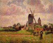卡米耶 毕沙罗 : The Knocke Windmill, Belgium